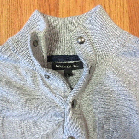 BANANA REPUBLIC Mens WOOL/ACRYLIC BLEND POLO - Picture 2 of 3